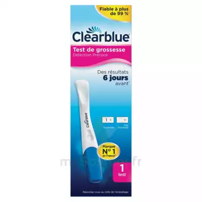 Clearblue Early Test De Grossesse Détection Précoce B/1 à Yvrac